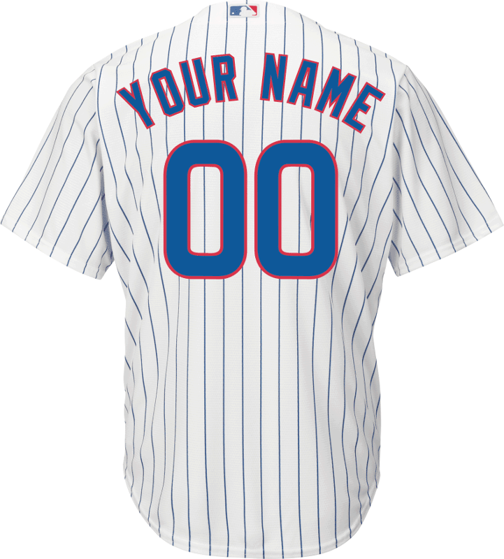 Chicago Cubs Replica Personalized Youth Home Jersey