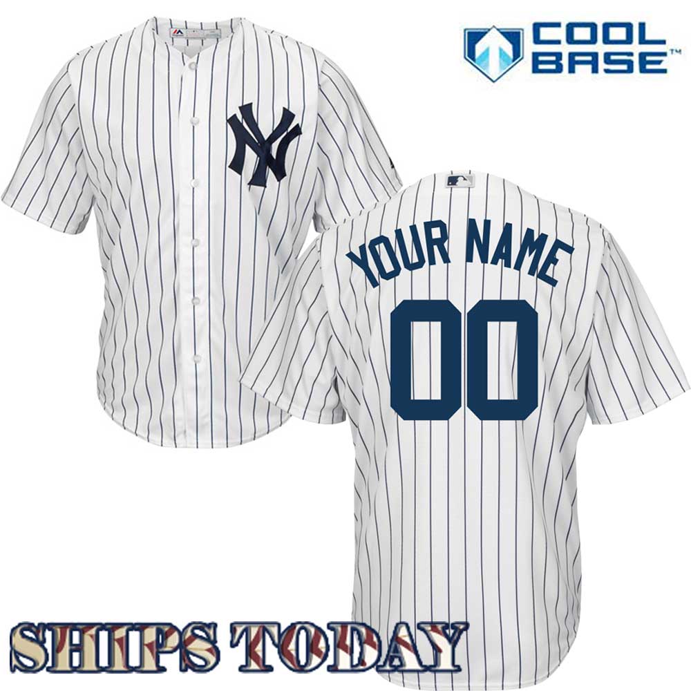 Men's New York Yankees Nike Custom Home Jersey