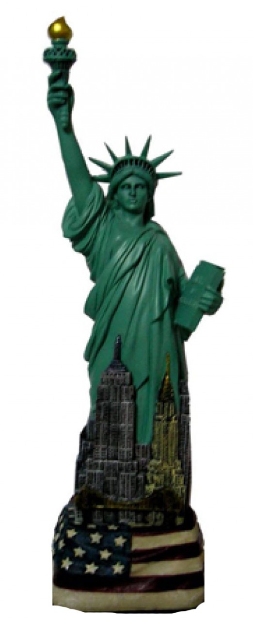 Statue of Liberty Statue Sculpture from New York City Liberty Island  Collection Souvenirs (8 Inches Tall)
