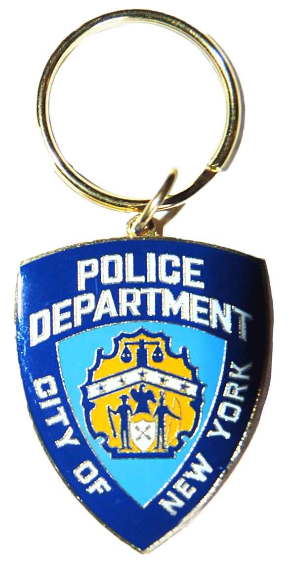 NYPD Blue/ Logo Bear Key Ring